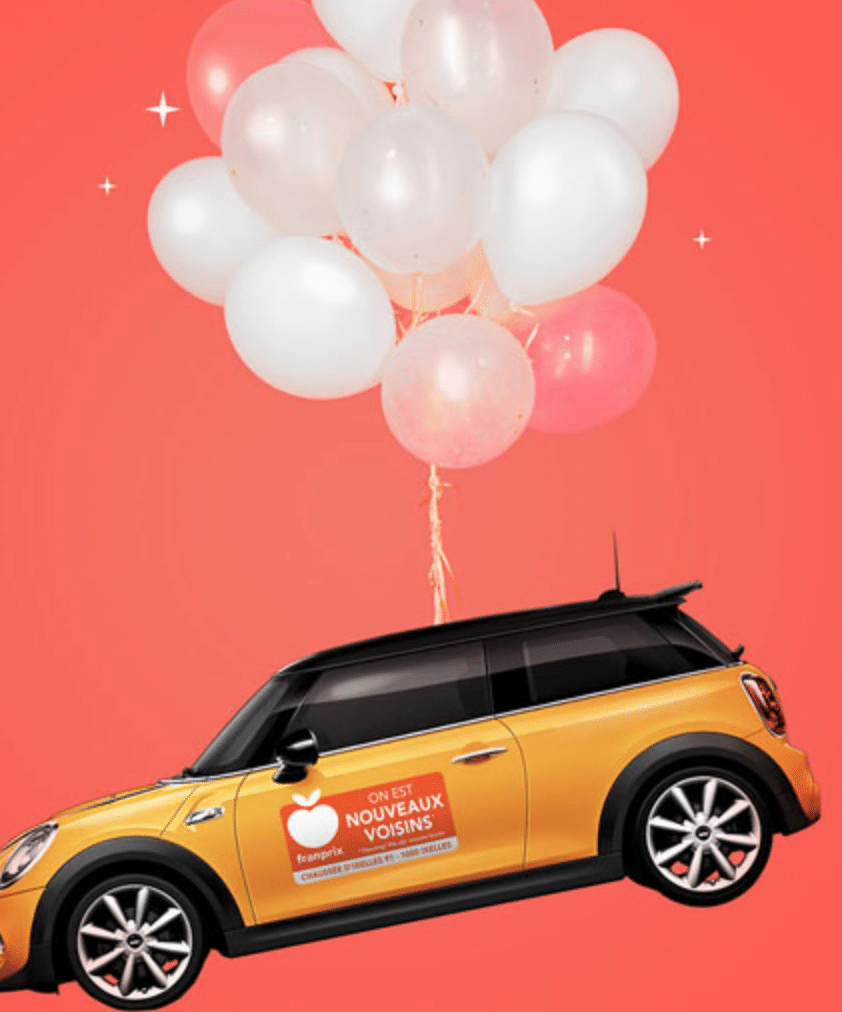 publicité sur voiture